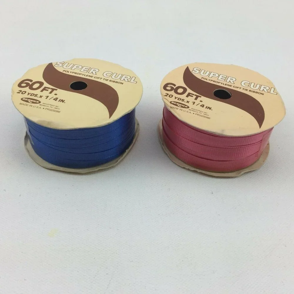 Curling Ribbon Craft Party Supplies Blue Purple Red Iridescent Gift Tie Bow